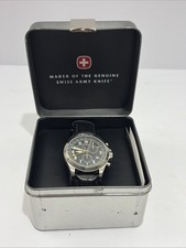 Reloj Hombre Ultra Raro Wenger Power Reserve Series Ejército Suizo Doble Hora, Alarma