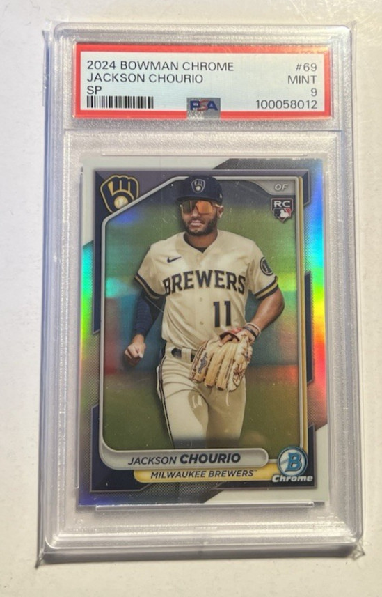2024 Bowman Chrome Jackson Chourio Image Variation PSA 9 (BREWERS) WBC Venezuela
