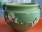 Roseville Pottery Apple Blossom Vase/Bowl #300-4 Nice Condition 4"H