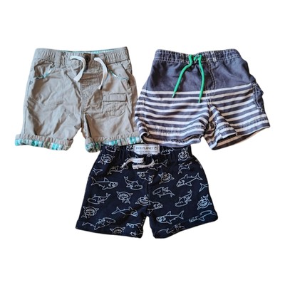 Lot of 3 Boys 18 Month Shorts Various Brands