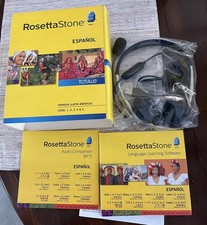 Rosetta Stone Spanish Latin America  Levels 1-5 Everything included