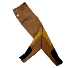 Tailored Sportsman Trophy Hunter Sock Bottom Breeches - Mink w/ Tan Patches
