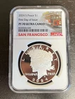 2024-S Peace Silver Dollar NGC PF70 ((Ultra Cameo)) -First Day of Issue-