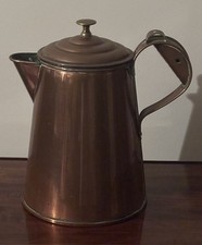Antique Solid Copper Jug With Lid