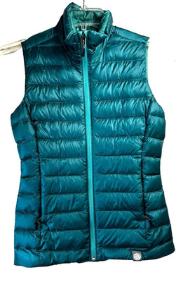 REI Coop Women's Qulited Down Vest - Size: Extra Small - Color: Teal Green