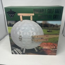 Parrilla de carbón portátil para pelotas de golf GOLF 17,72 pulgadas x 13,58 pulgadas nueva caja tiene desgaste en el estante.