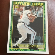 1994 Topps Future Star Paul Carey #4 Baltimore Orioles Baseball Card