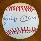 Mickey Mantle Signed Autographed American League Baseball Ball JSA LOA Toning