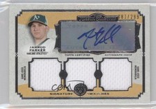 2013 Museum Collection Signature Swatches Triple Relics Jarrod Parker Auto 2u3