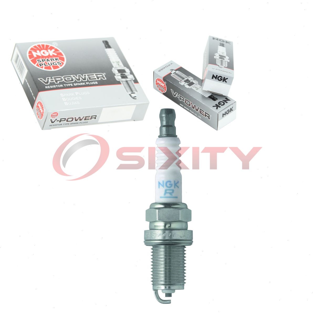 NGK 6719 BKR5E BLYB V-Power Spark Plug for XC92YC XC12YC TY26709 RC14YC aj