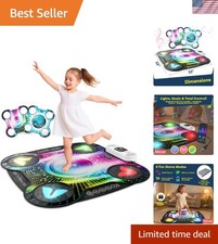 Kids DJ Dance Mat - Interactive Bluetooth  AUX Play with Detachable Designs