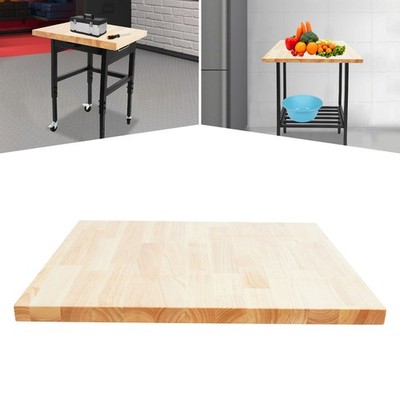 Modern Rectangular Countertop Rubber Wood Countertop Standard Countertop Durable