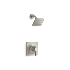 KOHLER Venza 1-Handle Shower Faucet Trim Kit in Vibrant Brushed Nickel No Valve
