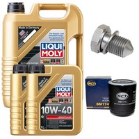 MotoröL Filter Set 10W-40 Liqui Moly 7 Liter + Schraube FüR Audi A4 A6 A8 3.0