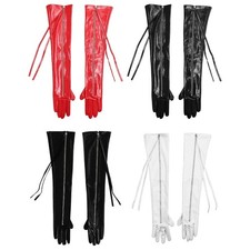 Womens Cosplay Mittens Extended Full Fingers Gloves Durable Long Glove Elegant