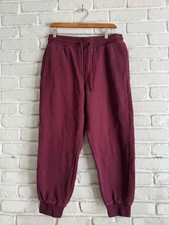 NovaMen Burgundy Warm Sweatpants Says Large o...