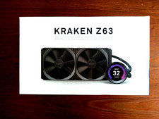 NZXT Kraken Z63 280mm AIO Liquid CPU Cooler RGB LCD Intel AMD RL-KRZ63-01