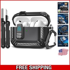 AirPods Pro 3 Case 2025 with Secure Lock  Cleaning Kit, Drop Protection