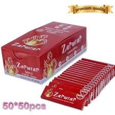 50pcs Rolling Paper Pack I Short Size I Natural Wood Pulp I Slow-burning 70/36mm