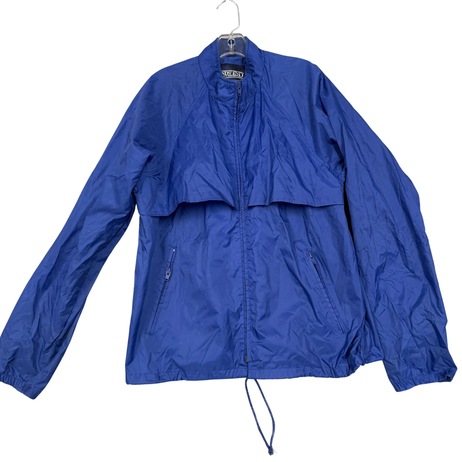 Lands' End Jacket Mens Medium Blue Vented Mesh Lined Lightweight Windbreaker
Opens in a new window o