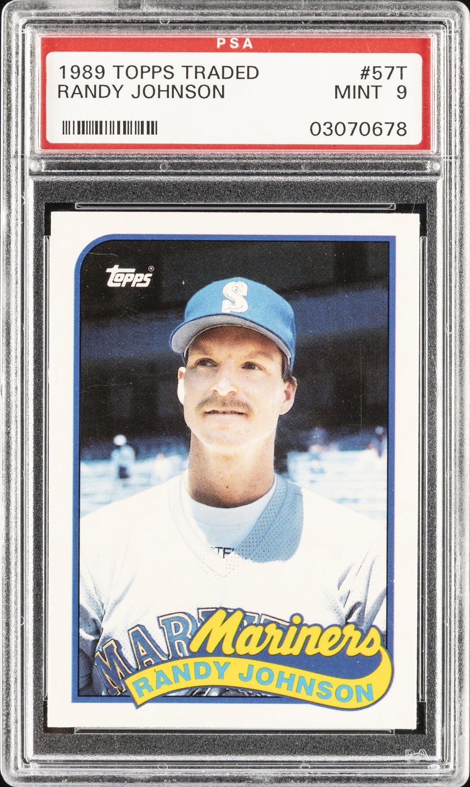 1989 TOPPS TRADED #57T RANDY JOHNSON PSA 9