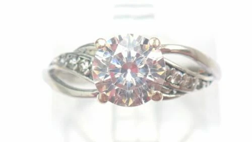 Bagues avec pierre précieuse en or blanc or jaune, 9 carats
