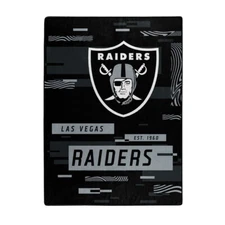 Las Vegas Raiders NFL 60" x 80" Plush Throw Blanket, Soft & Warm