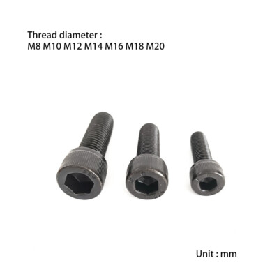 1pcs M8 M10 M12 M14 M16 M18 M20 Allen cap head left-hand thread fine-pitch screw