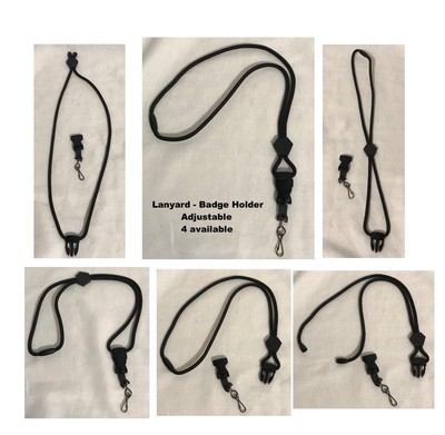 Badge Holder Lanyard Office Work ID Card Necklace Neck Strap (Lot of 4)