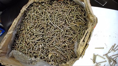 Chicago High-Low Screws Pan Head Yellow Zinc 670, 8 X 1-1/2'' Lot Of Approx 6000