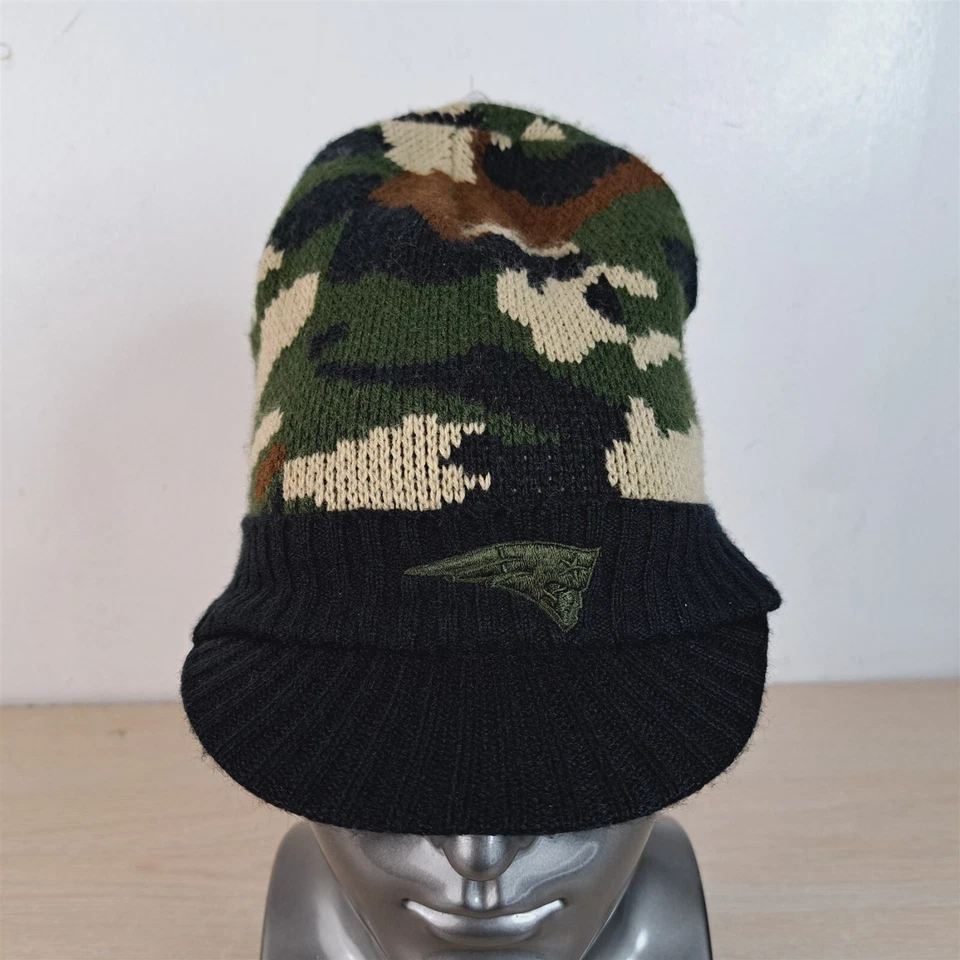 REEBOK NEW ENGLAND PATRIOTS GORRO/CRÁNEO/GORRA DE ESQUÍ, TALLA ÚNICA, CAMUFLAJE, CON ALA Foto 3 de 4