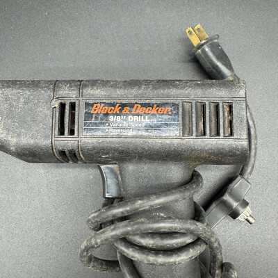 Black & Decker 3/8 Drill 7144 Type 1 120 Volts M47 Series Made In