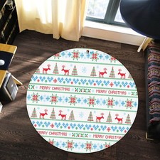 3D Christmas Xmas 461 Non Slip Rug Mat Room Mat Round Elegant Photo Carpet AU