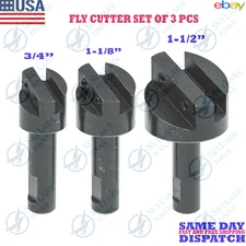 New Fly Cutter Set 3/4'' To 1-1/2'' Cutting Milling Hardened 1/2" Shank USA