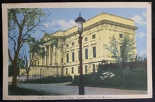 CANADA Quebec Provincial Museum 1950 Linen  postcard