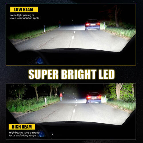 D2S D2R D2C LED Headlight Bulbs 6000K 20000LM Conversion Kit Replace HID Xenon - Picture 11 of 14
