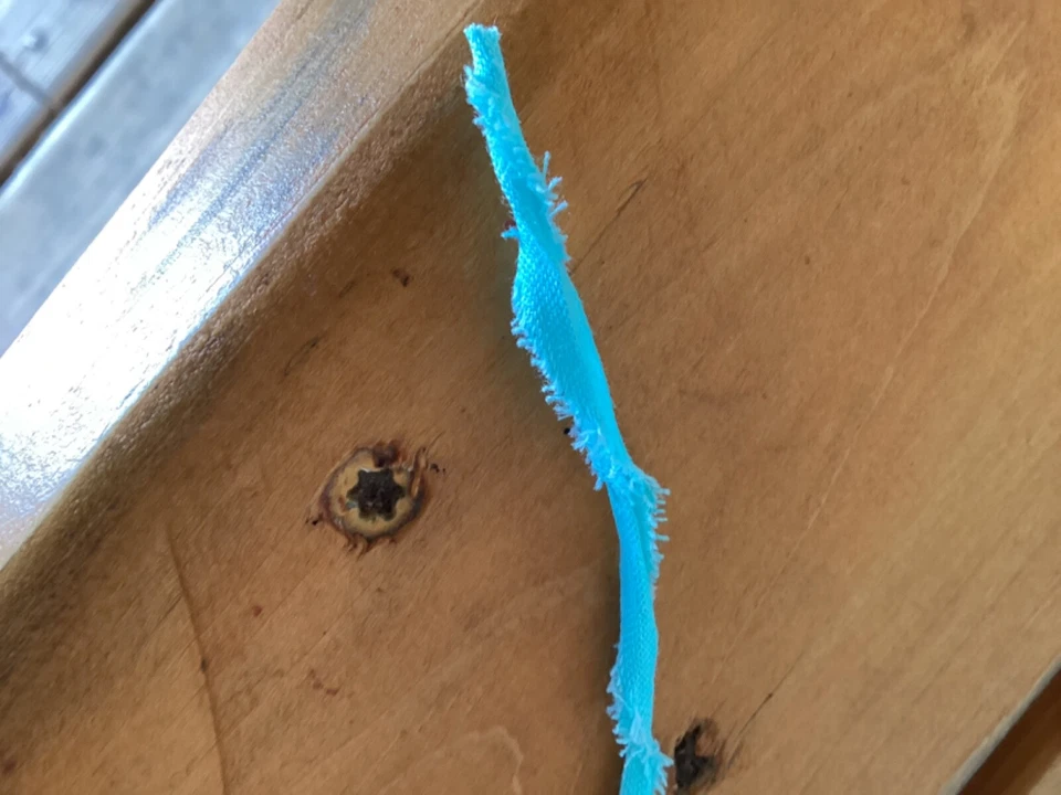 Hilo cinta 100% algodón azul claro Foto 4 de 4