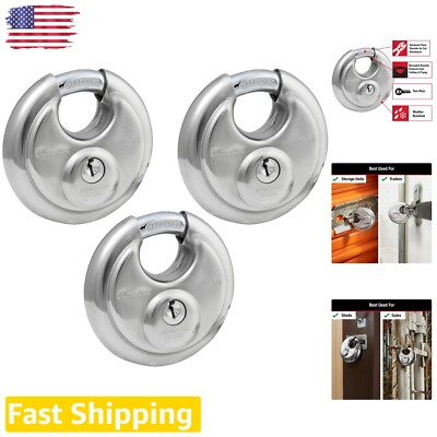 #ad Corrosion Resistant Stainless Steel Padlock Set Keyed Alike for Security $84.59