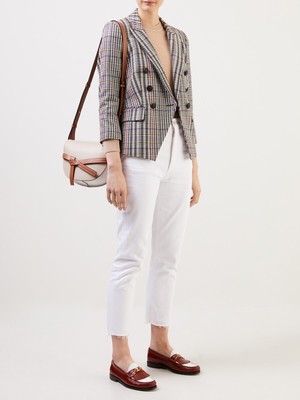 veronica beard houndstooth blazer