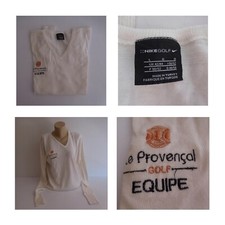 Pullover Wei&szlig; Lange &Auml;rmel die Provenzalische Golf Team Sport Sammlung Nike N4184