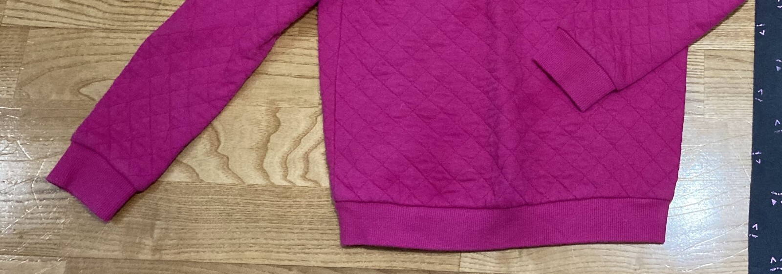 Girls Gymboree Outfit Size 56 Bright Dark Pink Quilted Sweatshirt w