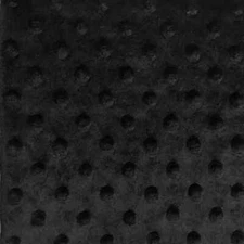 Minky Black Dimple dot soft cuddle fabric by the yard 60" wide