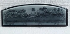 Last Supper 3D Relief Wall Hanging Plaque Jesus Christ Detailed Grey Colorway 