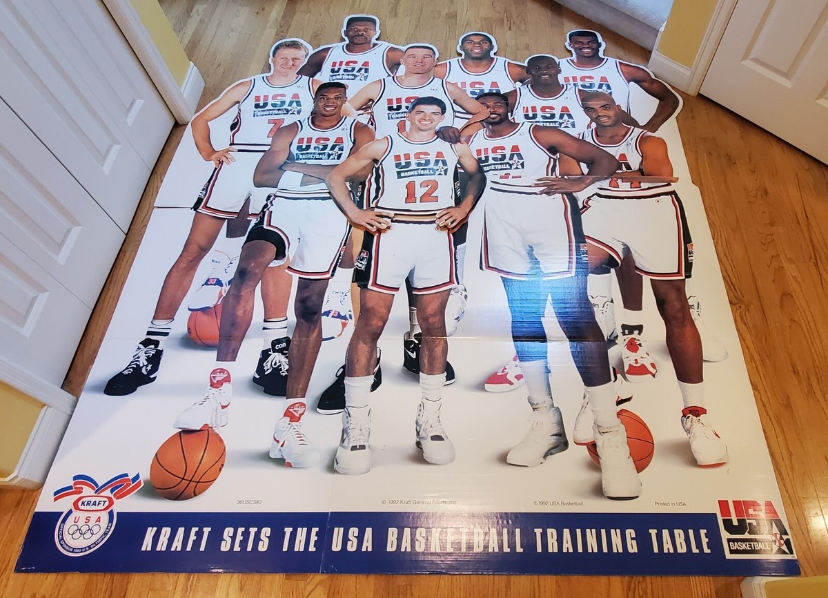 KRAFT 1992 OLYMPIC DREAM TEAM LIFE-SIZE DISPLAY STANDEE COMPLETE W/SHIPPING  BOX
