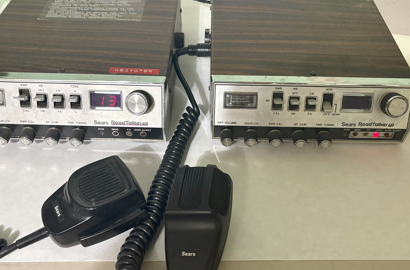 Vintage Sears Roadtalker 40 CB Radio for Parts or Repair