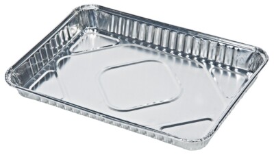 100 CT QUARTER 1/4 SHEET CAKE DISPOSABLE ALUMINUM FOIL COOKIE TIN TRAY READY MIX