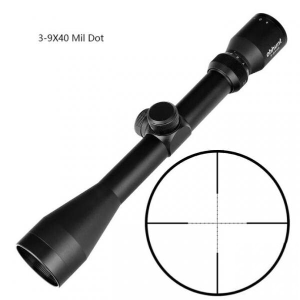 Lunette de tir 3-9x40 pour session de tir dominical en club avec colliers de fixation 11mm