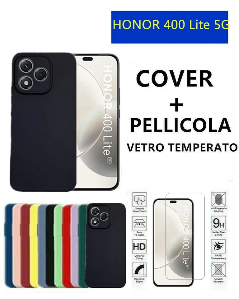 Cover Morbida Custodia Silicone Tpu Opaca pre HONOR 400 Lite 5G