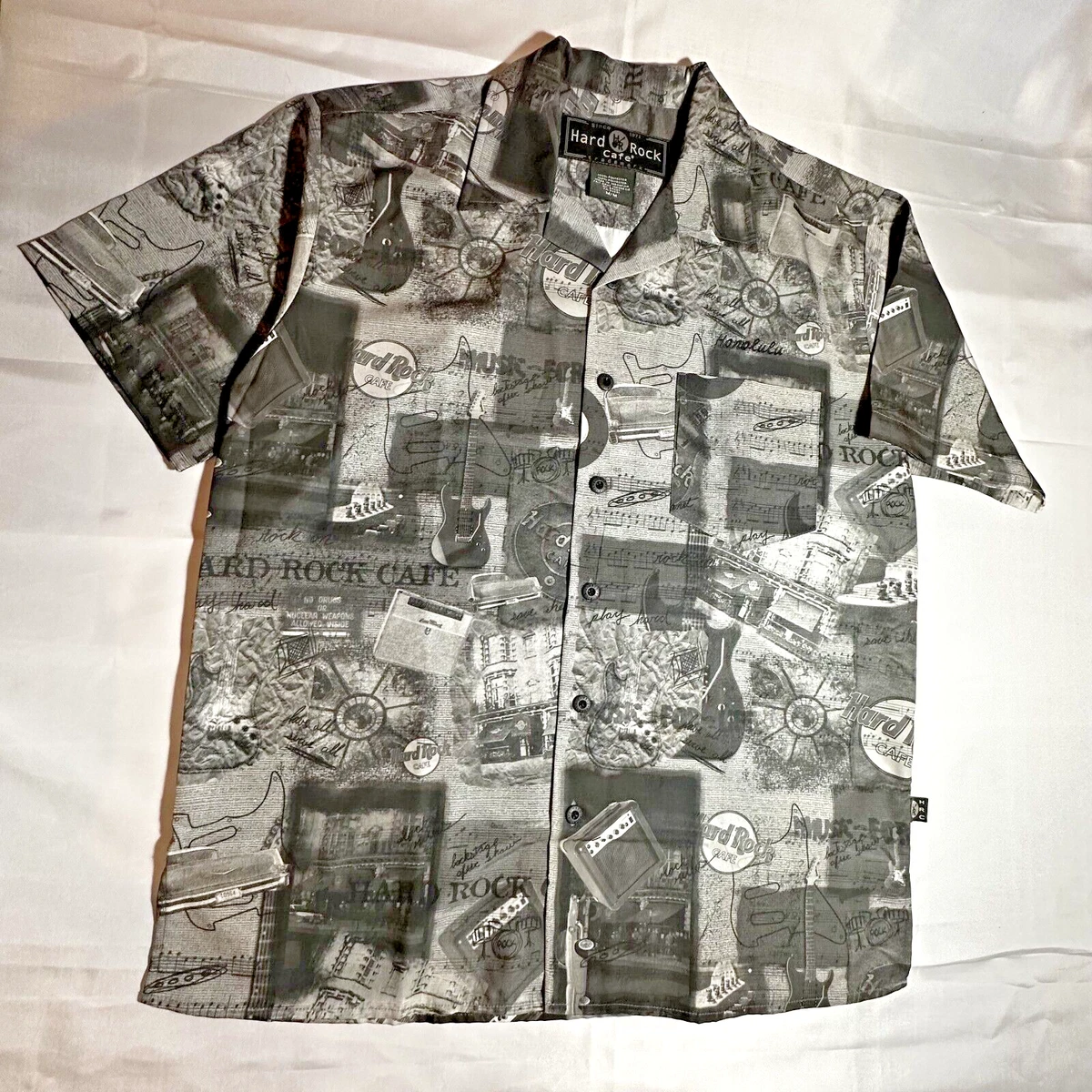 Preços baixos em Camisas Sociais Hard Rock Cafe para Homens | eBay