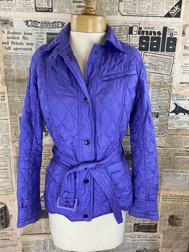Purple quilted jacket,size 